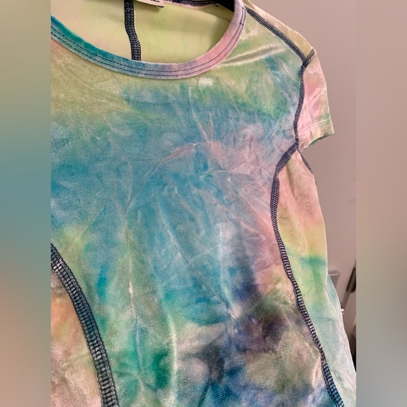 ARITZIA Wilfred Free Multicolour Inverted Stitch Velvet Tee in XXS - Picture 2 of 6